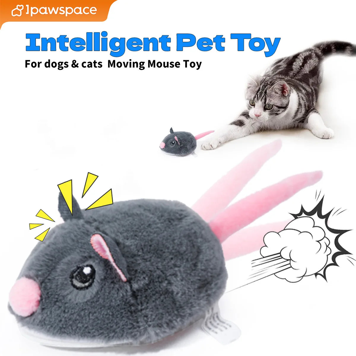 Souris interactive électrique pour chat