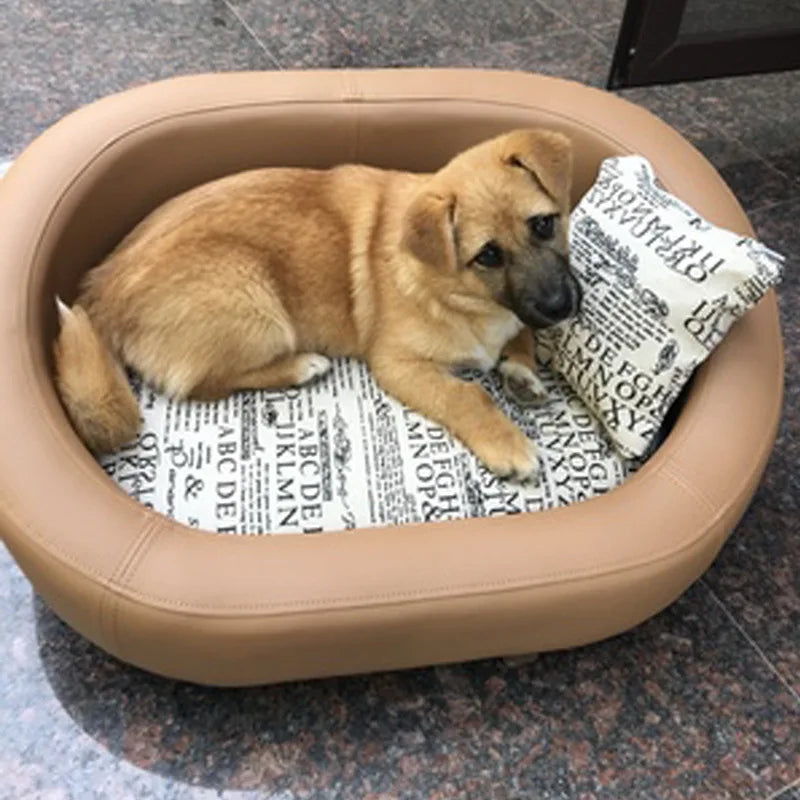 Lit lavable, canapé en bois pour animaux de compagnie