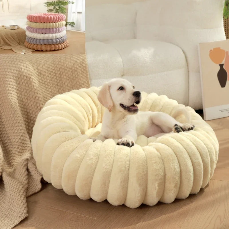 Nouveau lit pour chien en forme de donut