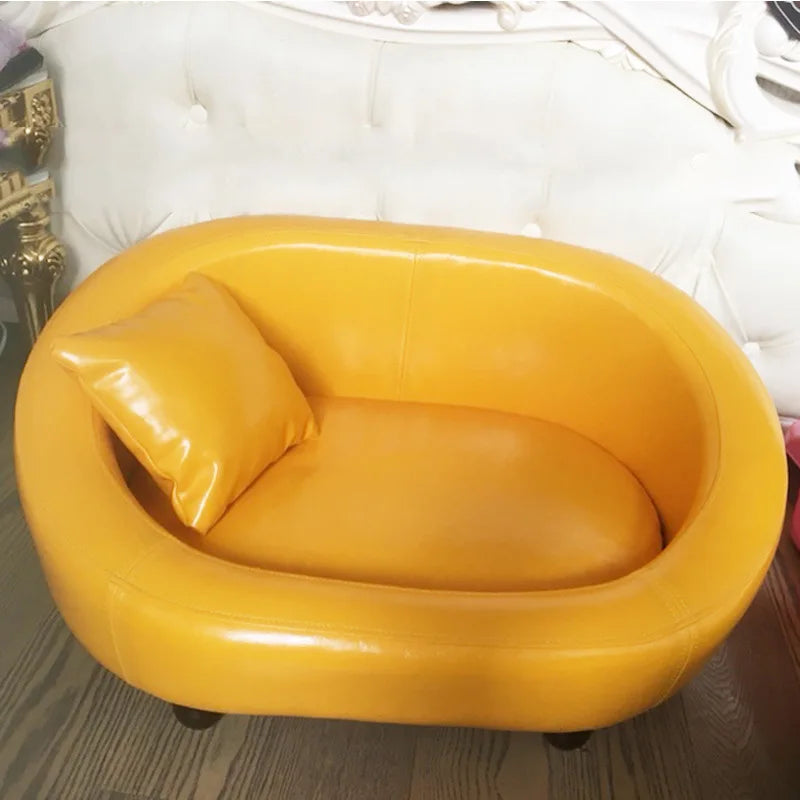 Lit lavable, canapé en bois pour animaux de compagnie