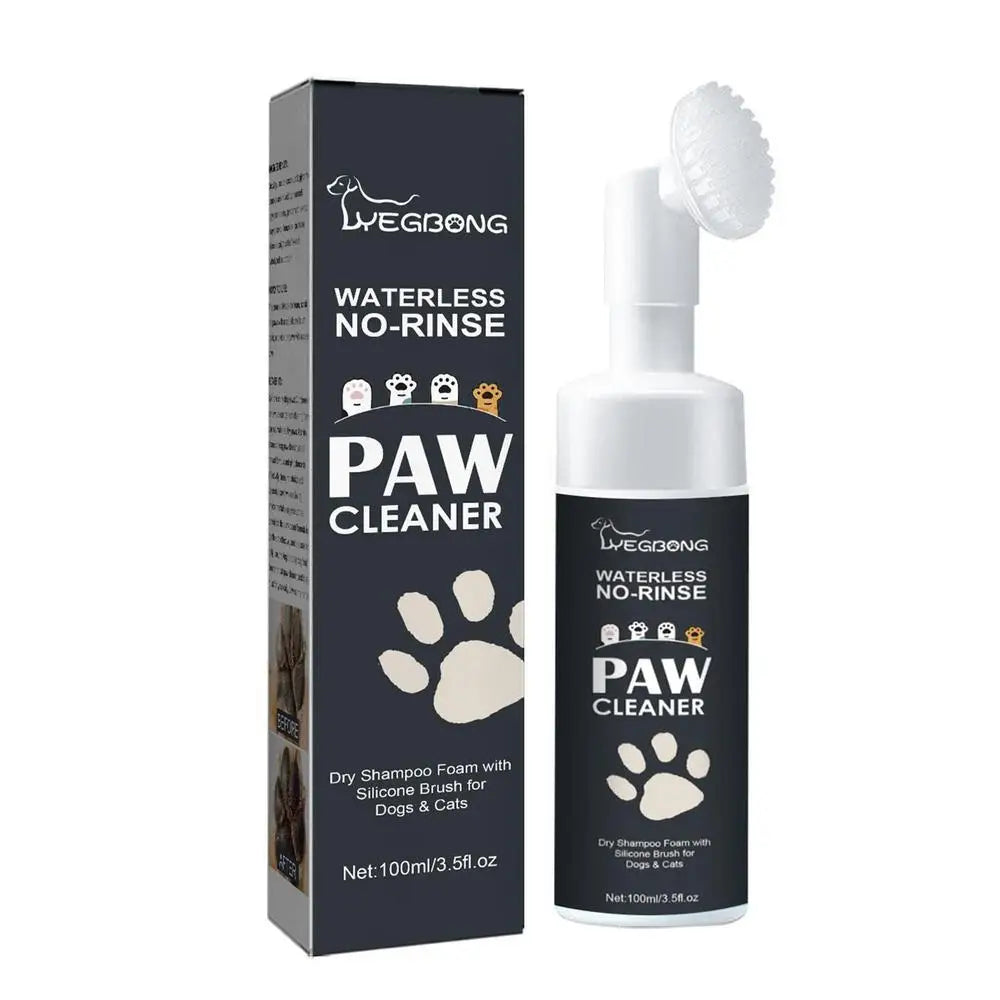 Mousse nettoyante pour pattes de chien