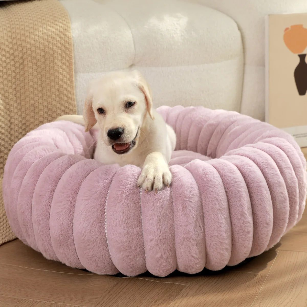 Nouveau lit pour chien en forme de donut