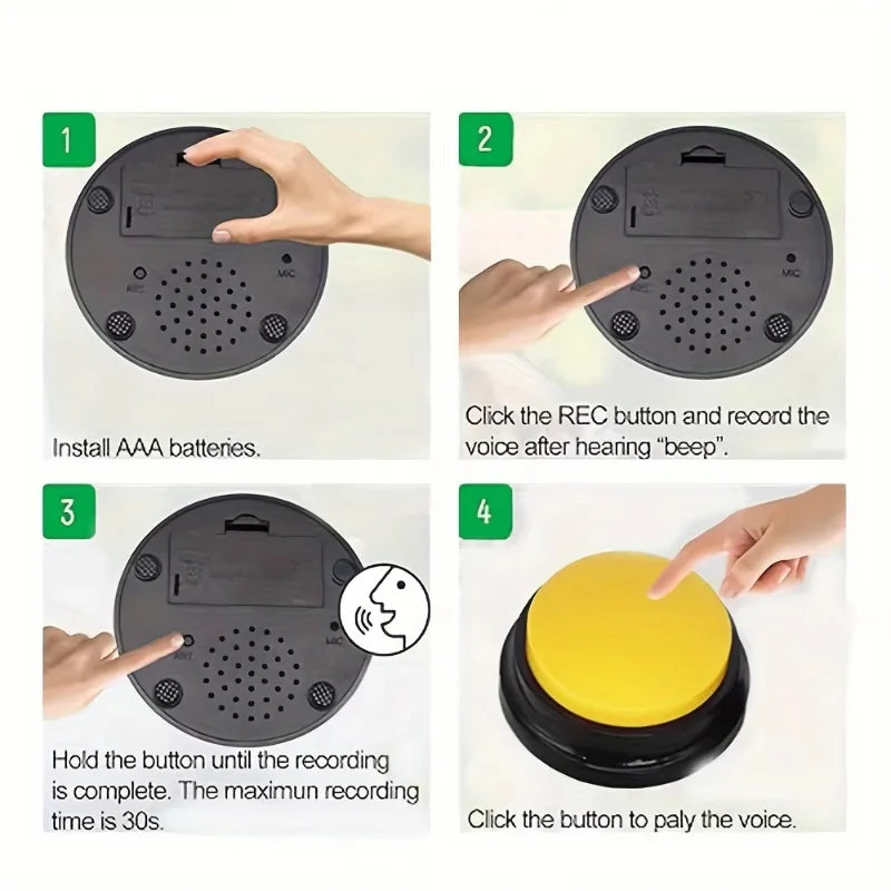 Boutons de Communication pour Chiens et Chats