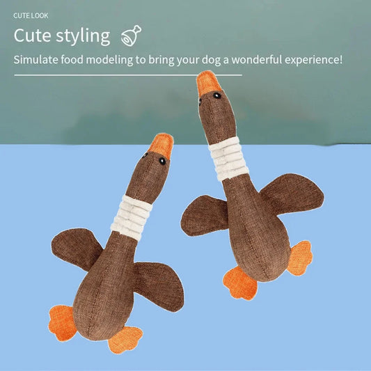 Jouet pour animaux de compagnie en forme d'oie sauvage