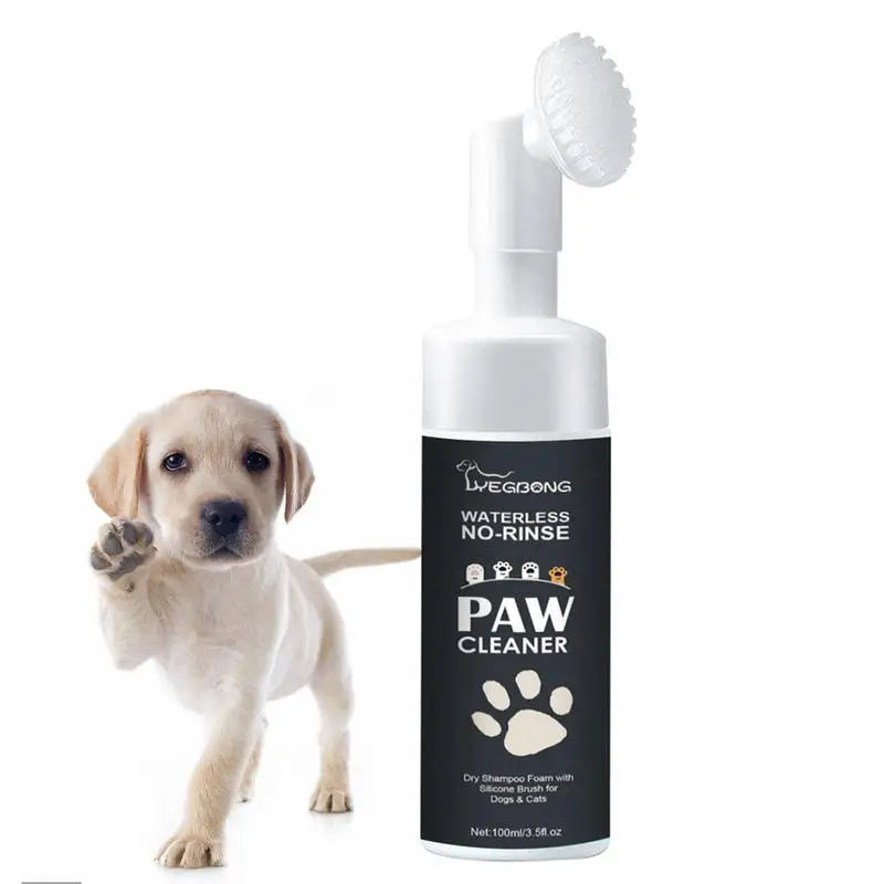 Mousse nettoyante pour pattes de chien