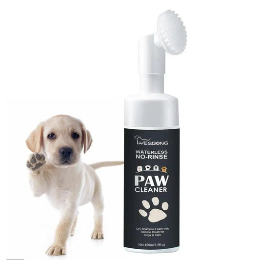 Mousse nettoyante pour pattes de chien