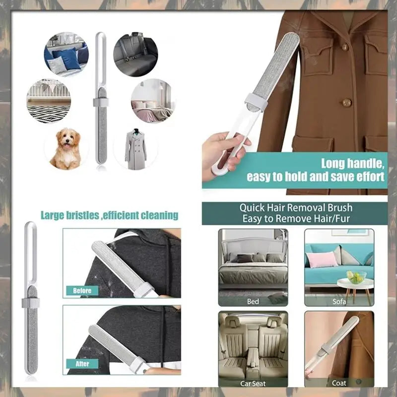 Rouleau Réutilisable pour Élimination des Poils d'Animaux